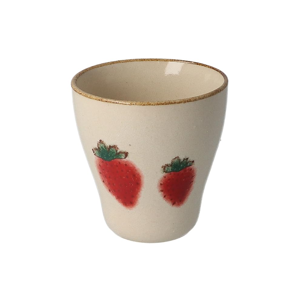 Izawa Corporation Daily Utsuwa Murill Teacup Strawberry 115008 Size Approx. W8.3 H8.7