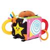 JOYPALETTE Striped Spinning Lots of Fluffy Cube for Going 12 X 22 X 15 Fabric Toy, Fun! Out, Cm,