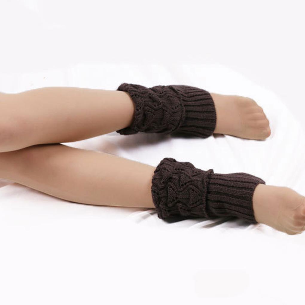 Winter Over Knee Long Knit Cover Leg Warmers Chic Warm Striped Legwarmers