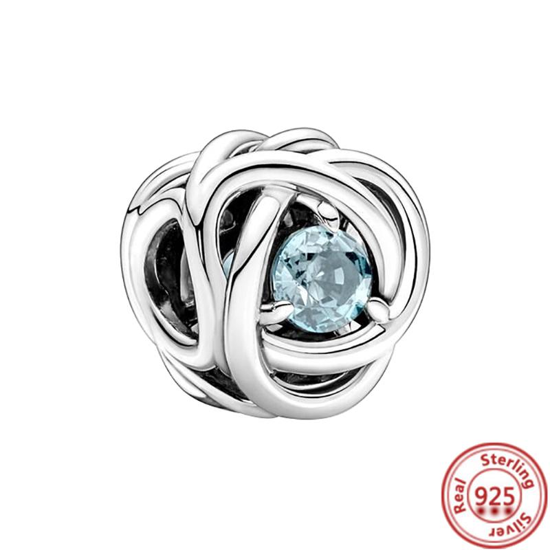 Нові 12 сузір'їв місяць колір вічність коло шарм Fit оригінальні шарми браслет з бісеру 925 срібло DIY ювелірні вироби