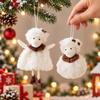 Plush Little Lamb Hanging Pendant Curly Fur New Year Xmas Decoration Sheep Pendants  Party Decor