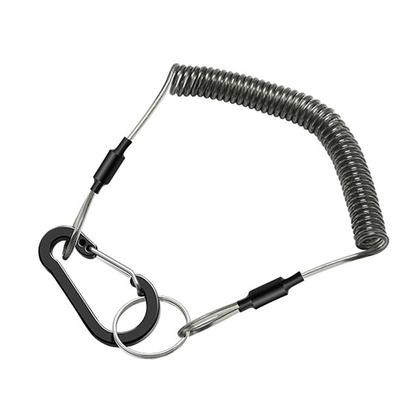 New Fishing Tool Wire Safety Rope with Mountain Buckle Anti Slip Rope Clamping Fish Control Device Telephone Line Spring Ropes