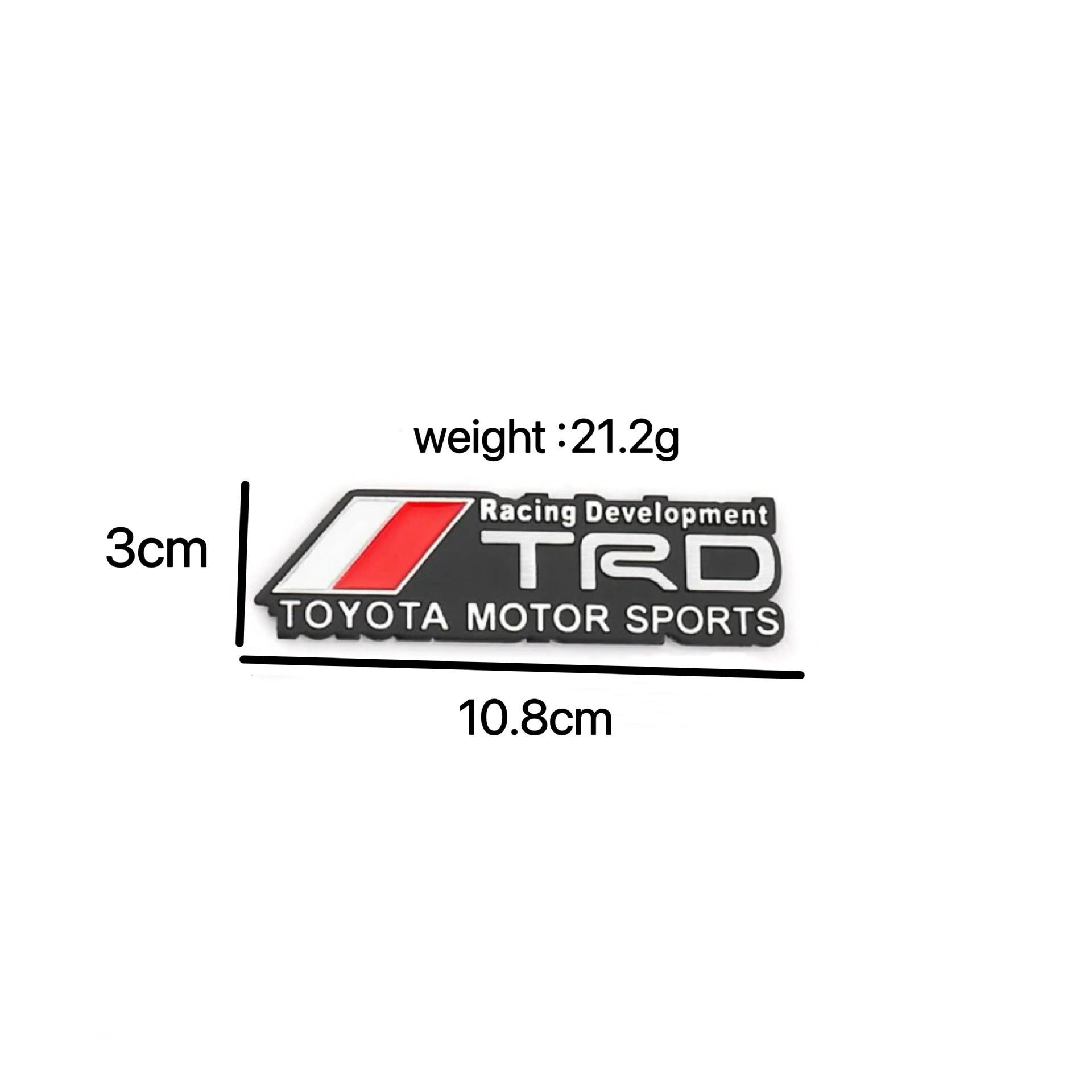 

Алюмінієвий автомобільний стікер Toyota TRD Sports - TRD Sportivo зі шліфованою поверхнею