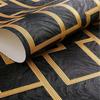 Chinese Style Golden 3D Back Grid Embossed Wallpaper Living Room Study Tea Room El Home Decoration Chinese Pane Wall Stickers