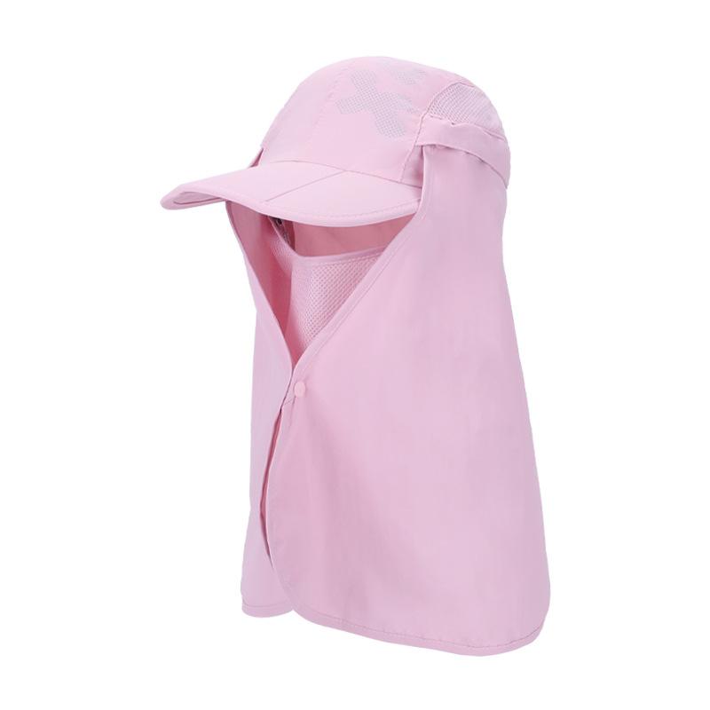 Summer large shawl sun hat outdoor quick drying breathable hat women's mountaineering folding baseball cap men's sun protection cap