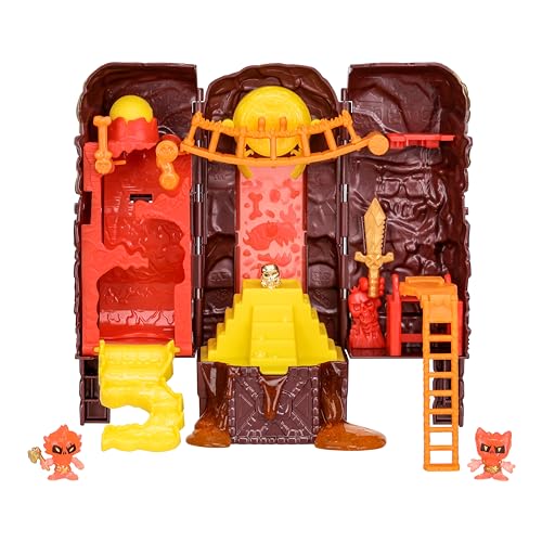 Treasure X Lost Lands Skull Island Lava Tower Micro Playset, a 15-level adventure! Survive traps and discover 2 micro-sized action figures. Will you f