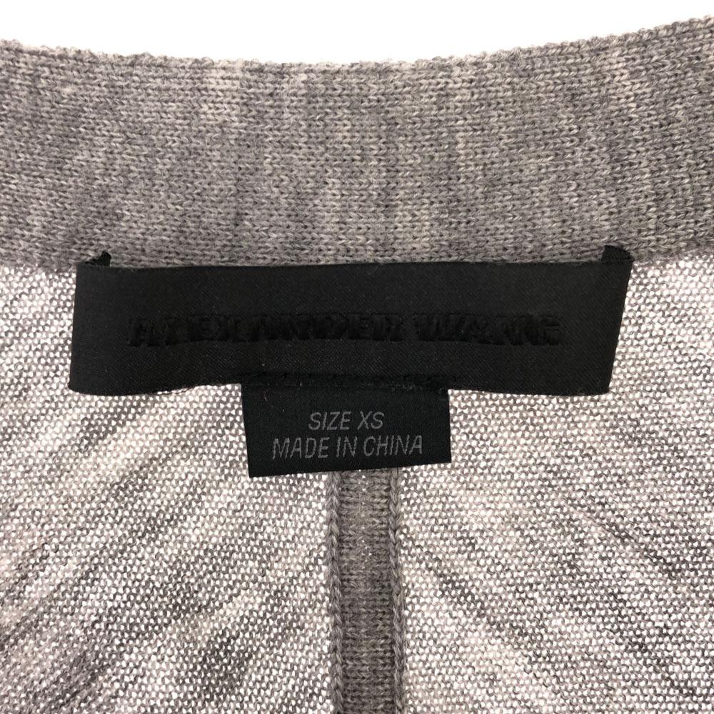 Alexander Wang Long Sleeve Knit Cardigan XS Gray Women Used