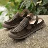 Summer Breathable Hole Shoes Large Size Retro Baotou Drag Trend Sandals Cover Feet Casual Men's Shoes Beach Versatile