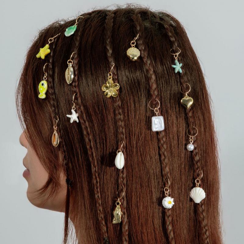 Accessories, Beach Conch Shell Braided Headwear Ins Punk Trend Braided Hair Dirty Braided Hair Accessories