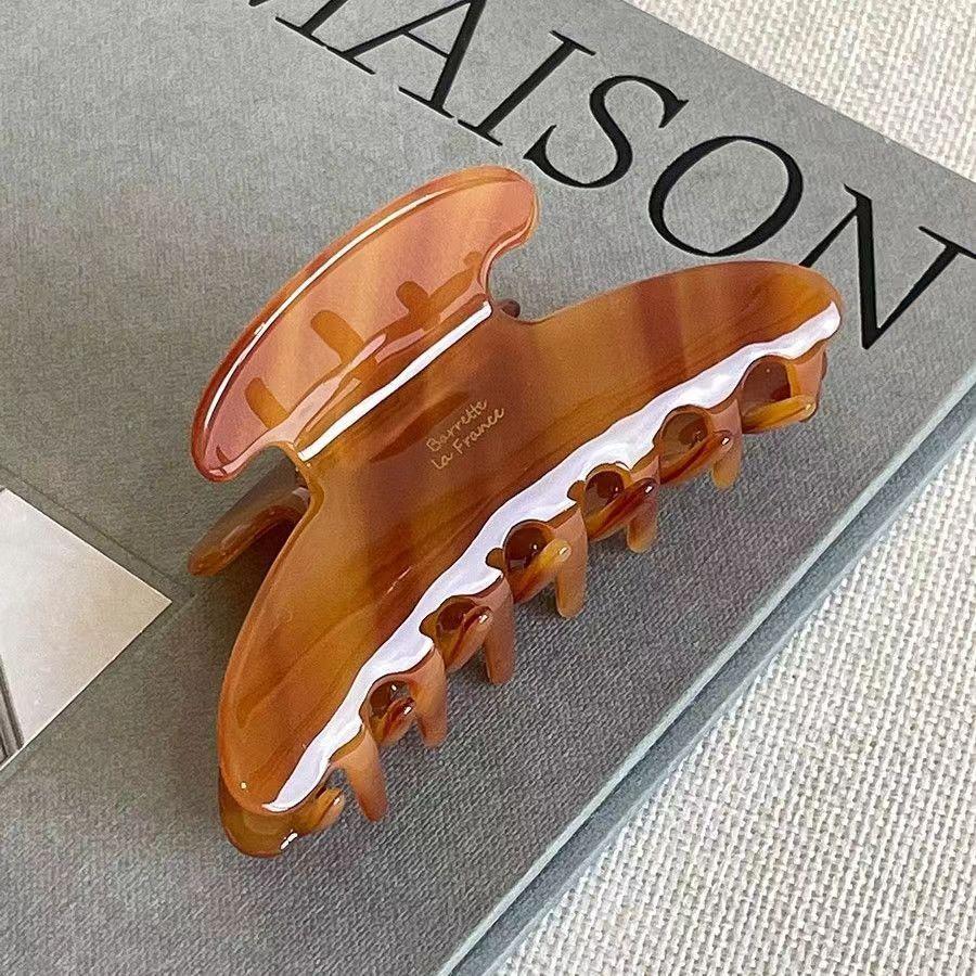 

Модные ретро корейские ацетатные заколки для волос, большие крабы, зажимы-акулы, простые шпильки, модные аксессуары для волос для женщин и девушек