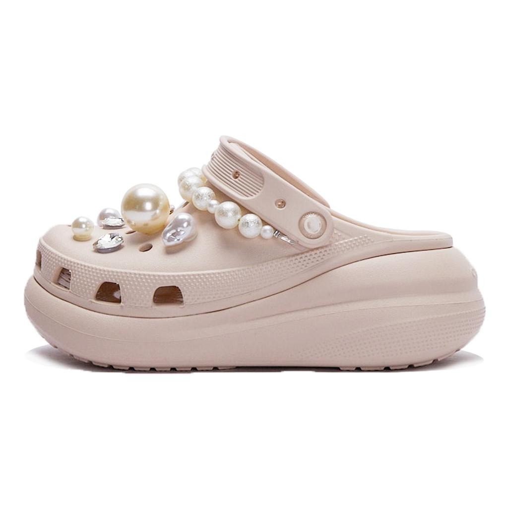 Crocs Bubble Jellyfish Pink Bead Bubble EVA Sweet and Cute Personality Hole Shoes Unisex Pink