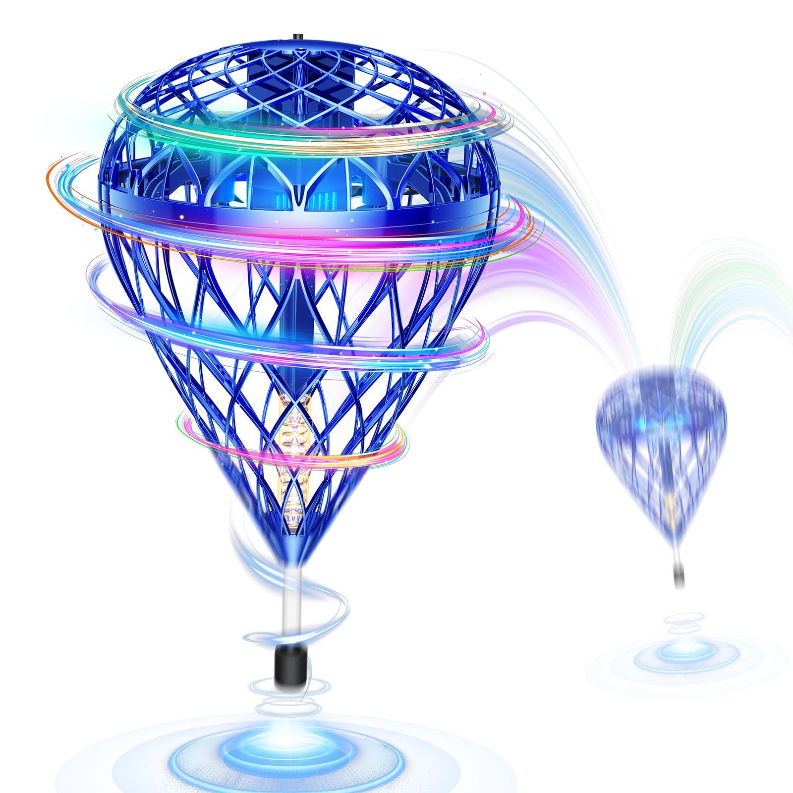 

Gimama Magic Flying Ball Pro Latest Toy That and Plays with Hands and Flying Educational Toy with LED Drone Christmas Popular Gift The Floats, синій