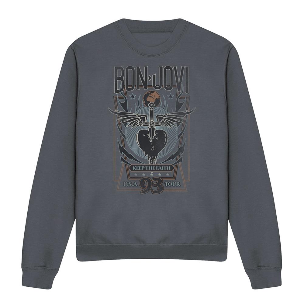 Bon Jovi Unisex Adult Keep The Faith Sweatshirt