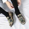 Fashion Flat casual men's New shoes Fashion and personalized design styles Nightclub Party Outdoor versatile shoes Slip on 38-47