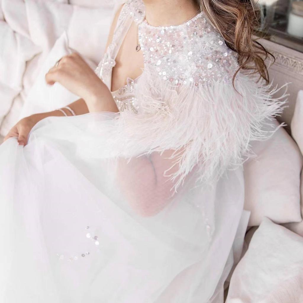 8-10Cm Ostrich Feather Trims For Skirt Natural Ostrich Feathers On Tape Ribbon Decoration For Dresses Carnival Accessories