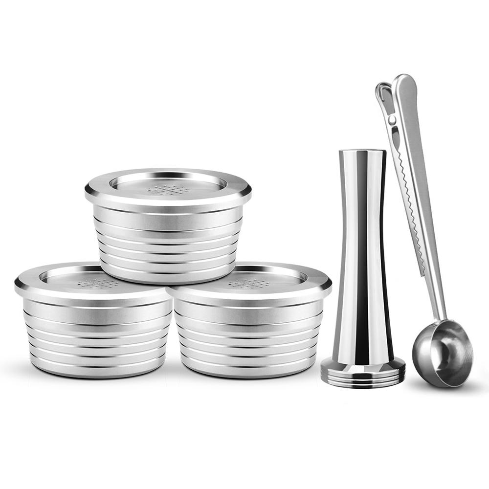 Para Máquina de Café Delta Q NDIQ7323 Cápsula Reutilizável Aço Inoxidável Filtros de Café Recarregáveis Copo Acessórios de Café