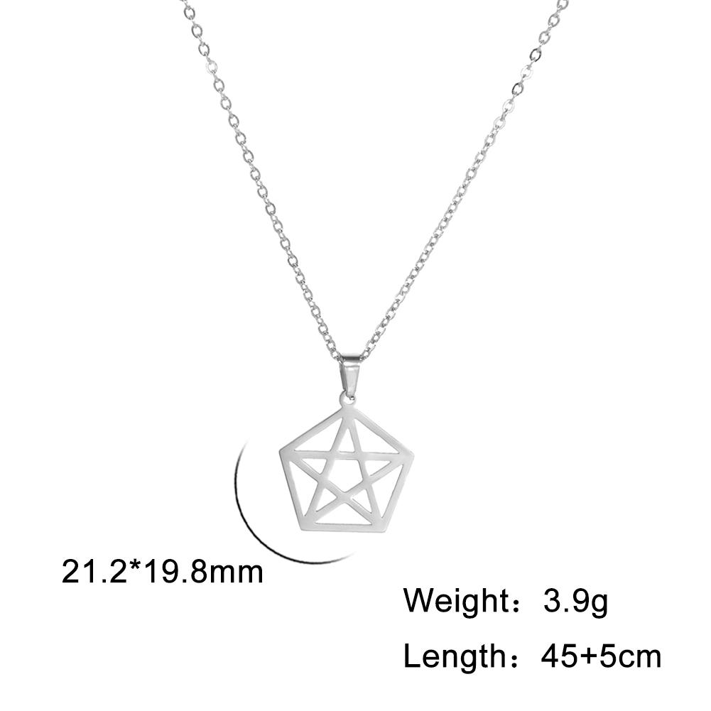 Teamer Fashion African Map Pendant Necklace for Women Men Stainless Steel Africa Map Choker Double Chain Necklaces Jewelry Gift