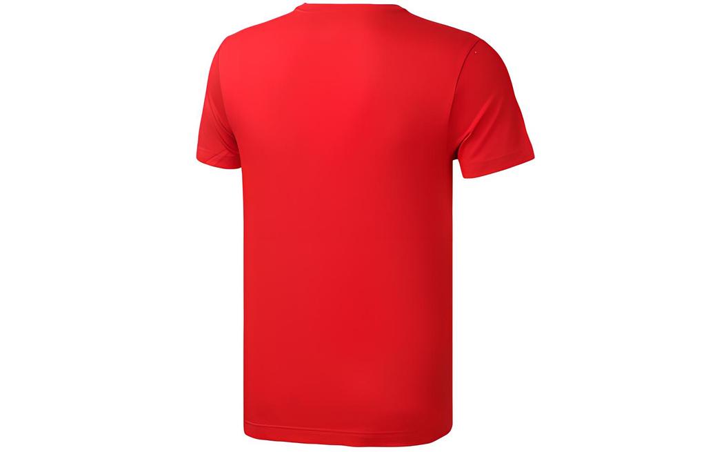 adidas Neo T Shirts Men's Red Crew Neck Moderate Straight Fit FP7388
