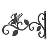 Black Wall Mount Rack Iron Garden Hanger Decorative Hanging Bracket  Indoor Space
