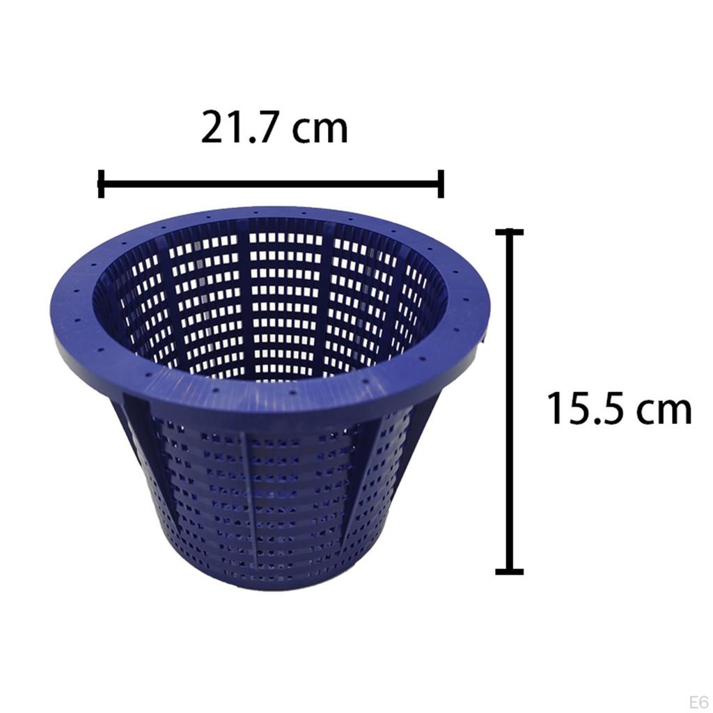 Basket Pool Supplies Replacement Strainer Fine Mesh Plastic Cleaning Tool Universal Blue for