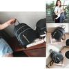 Stylish Women's Urban Chic Nylon Backpack Black Waterproof Lightweight Design