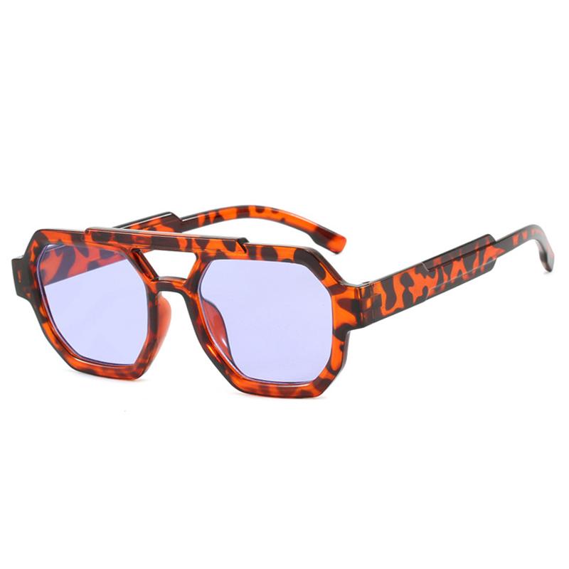 

Retro Punk Square Sunglasses Vintage Thick Frame Orange UV400 Protection Unisex Female Shades Eyewear for Men And Women