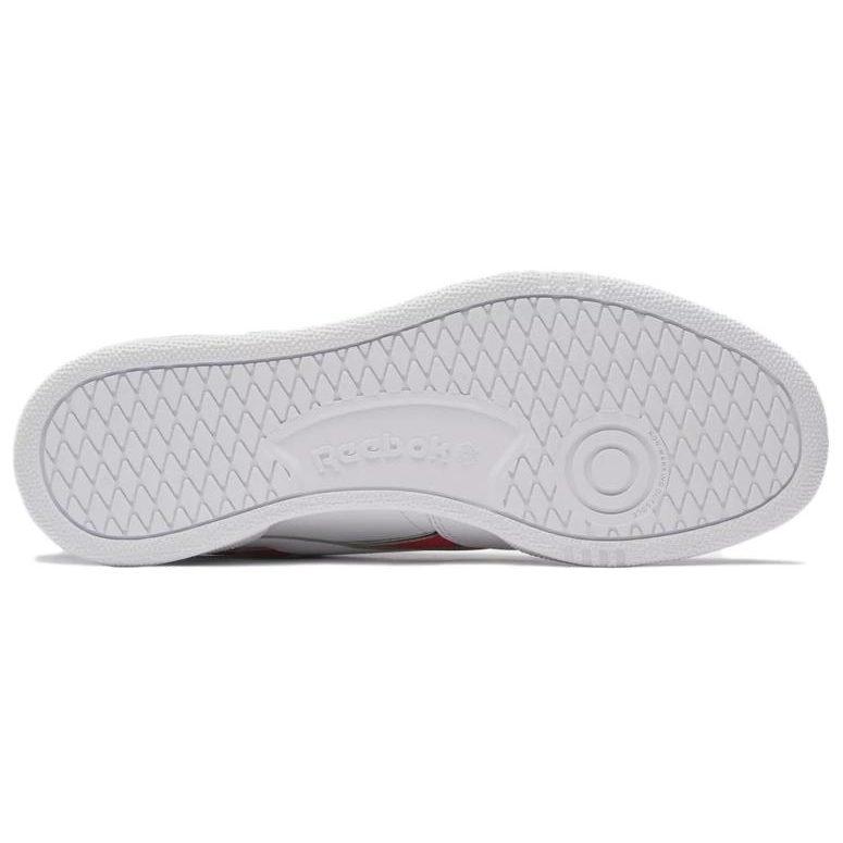 Reebok Club C Revenge Abrasion Resistant Abrasion Resistant Low top Skateboard Shoes Unisex White Red 100033713