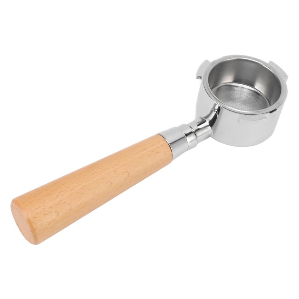 Portafiltro Senza Fondo per Caffè 3 Orecchie Filtro a Pori Ultra Fini Manico Senza Fondo Ergonomico Smontabile