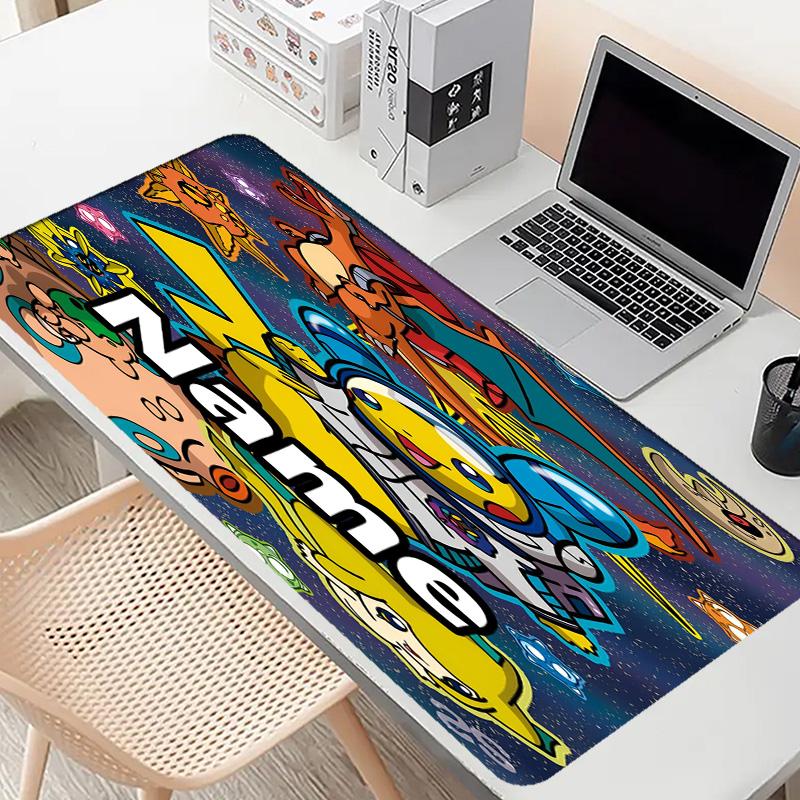 Özel İsim Kişiselleştirilmiş Anime Desenli Mouse Pad, Dizüstü Bilgisayar Masa Matı, Ev için Dekoratif Masa Matı Klavye Altlığı Hediye