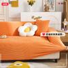 New Elastic Adjustable Sofa Cover Non-slip Solid Color Inclusive Sofa Pad Corn Grain Fabric Cushion Sofa Covers for Living Room