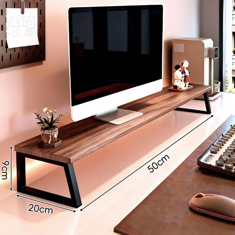 Desktop Monitor Riser with Storage Shelf