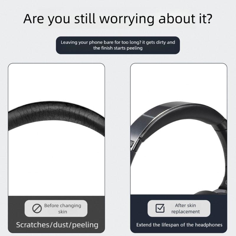 Headset Replacement Headband Cushion Headphone Headband Replacement Cushion Protector for WH-1000XM2 MDR-1000X Headphone Accessories