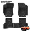 LUCKEASY Left Drive for Hyundai Creta 1st Gen 2016 -2020 (Fuel Version) TPE Car Floor Mats Cargo Liner Trunk Pad All Weather