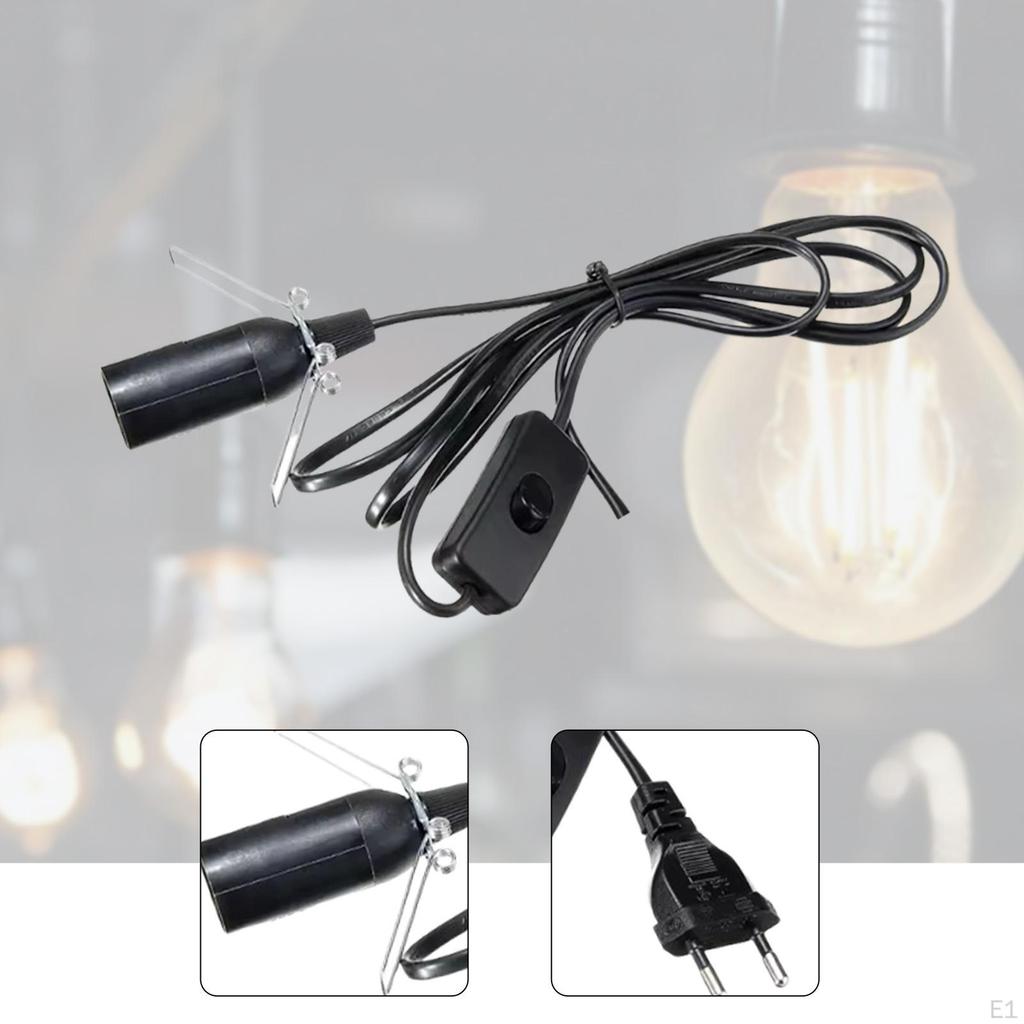 Lamp Holder 1.8M Wire DIY Making Lighting Accessories E14 Base Light for Desktop Bar