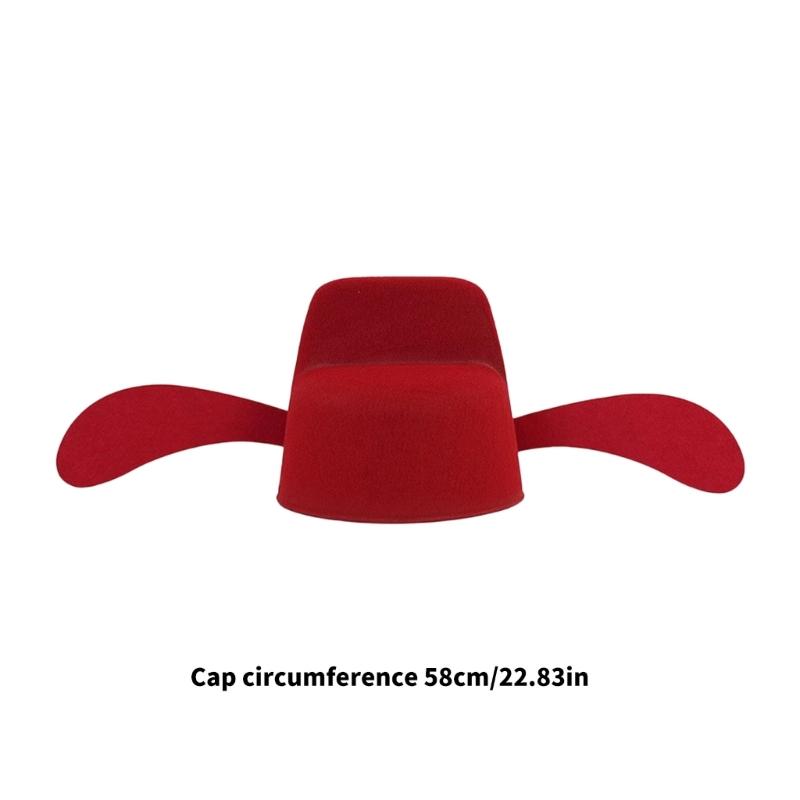 Ancient Chinese LiBai Styles Cloth Cap Comfortable Ventilated Hats Theme Party Historical Hat for Daily Wear