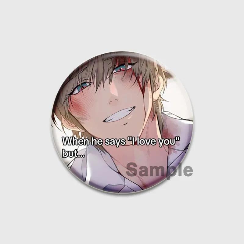 32/44/58mm BL Anime Förlorad i Molnet Knappnålar Tecknad Handgjord Brosch Badge Bröstnål för Ryggsäck Kläder Present Tillbehör