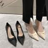 Internet Celebrity Super Soft Elegant High Single Shoes Wind Shu High Heels French Elegant Fairy Small