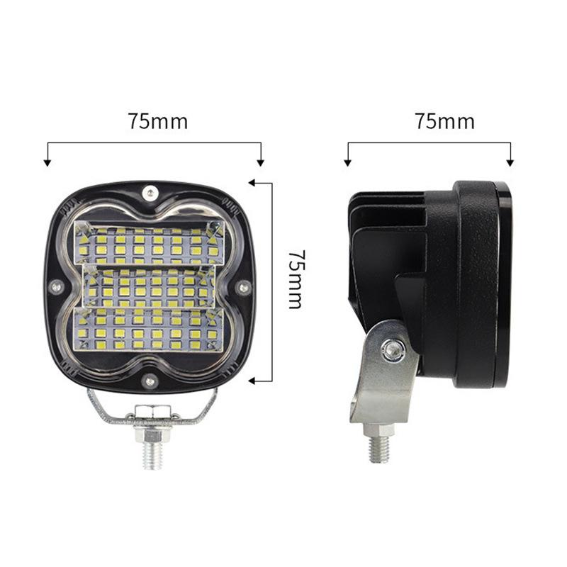 3 Inch 48W Led Work Spotlights 12V 24V Pod Lights Headlights for Motorcycles Flood Led Bar Fog Lights for Car Truck 4x4 Off Road ATV