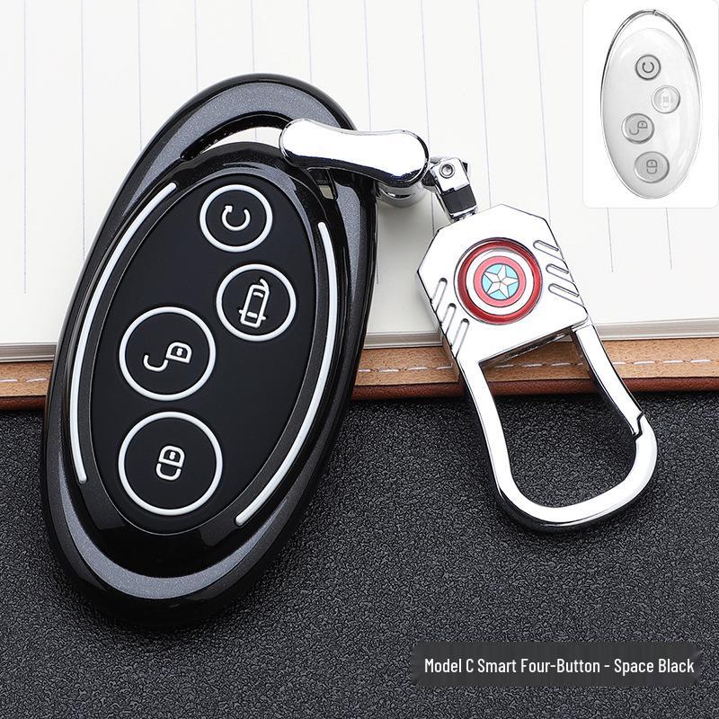 BYD Marvel Car Key Pouch - Fashionable Buckle Remote Shell & Personalized Decor