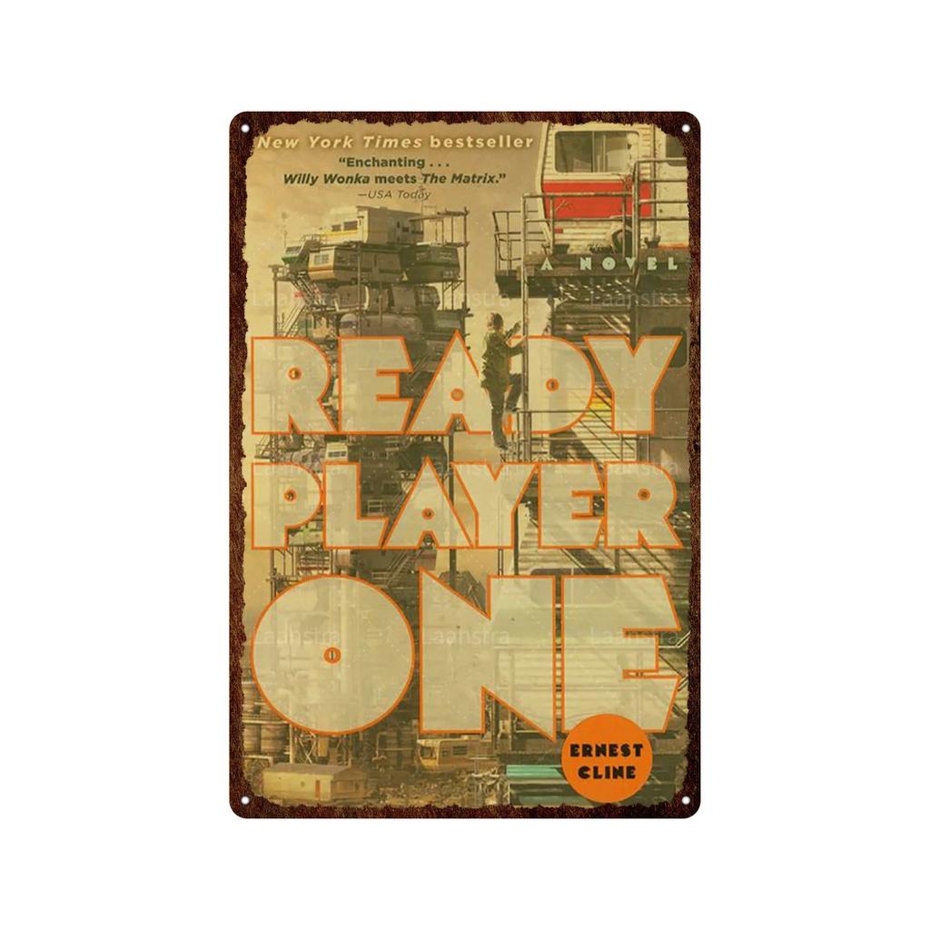 Ready Player One Retro Movie Tin Sign Poster Bar Home Decoration Metal Sign Plaque Decoration Wall Art Decor For Decorating