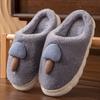 Autumn and winter new cotton slippers women's home non-slip soft bottom men's fluffy cotton mop indoor warm and cute