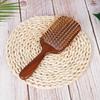Luxurious Sandalwood Air Cushion Comb - Fine-Toothed, Scalp Massaging Hairbrush for All Hair Types