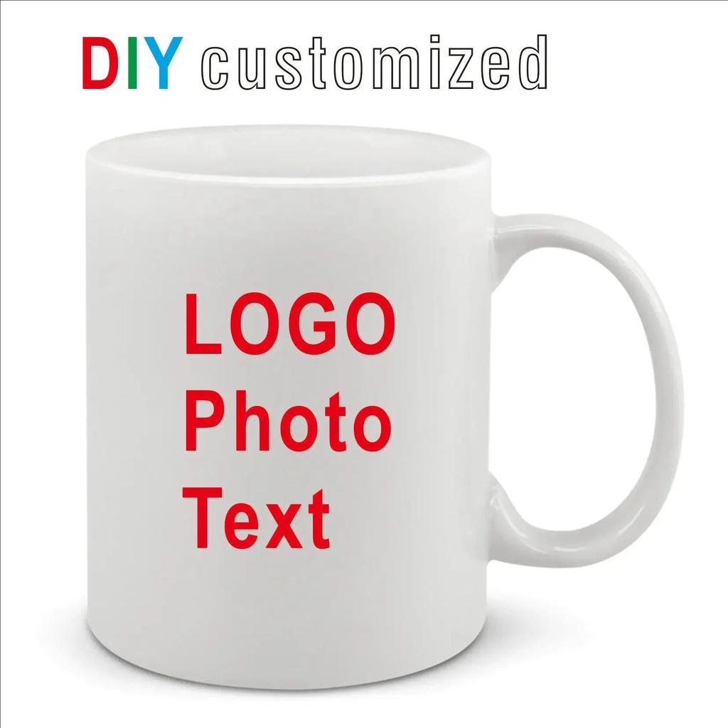 12oz Keramiktasse Druck Bild Foto LOGO Text DIY Kundenspezifisch 350ML Personalisierte Kaffee Milch Tasse Kreatives Geschenk Niedliches Geschenk