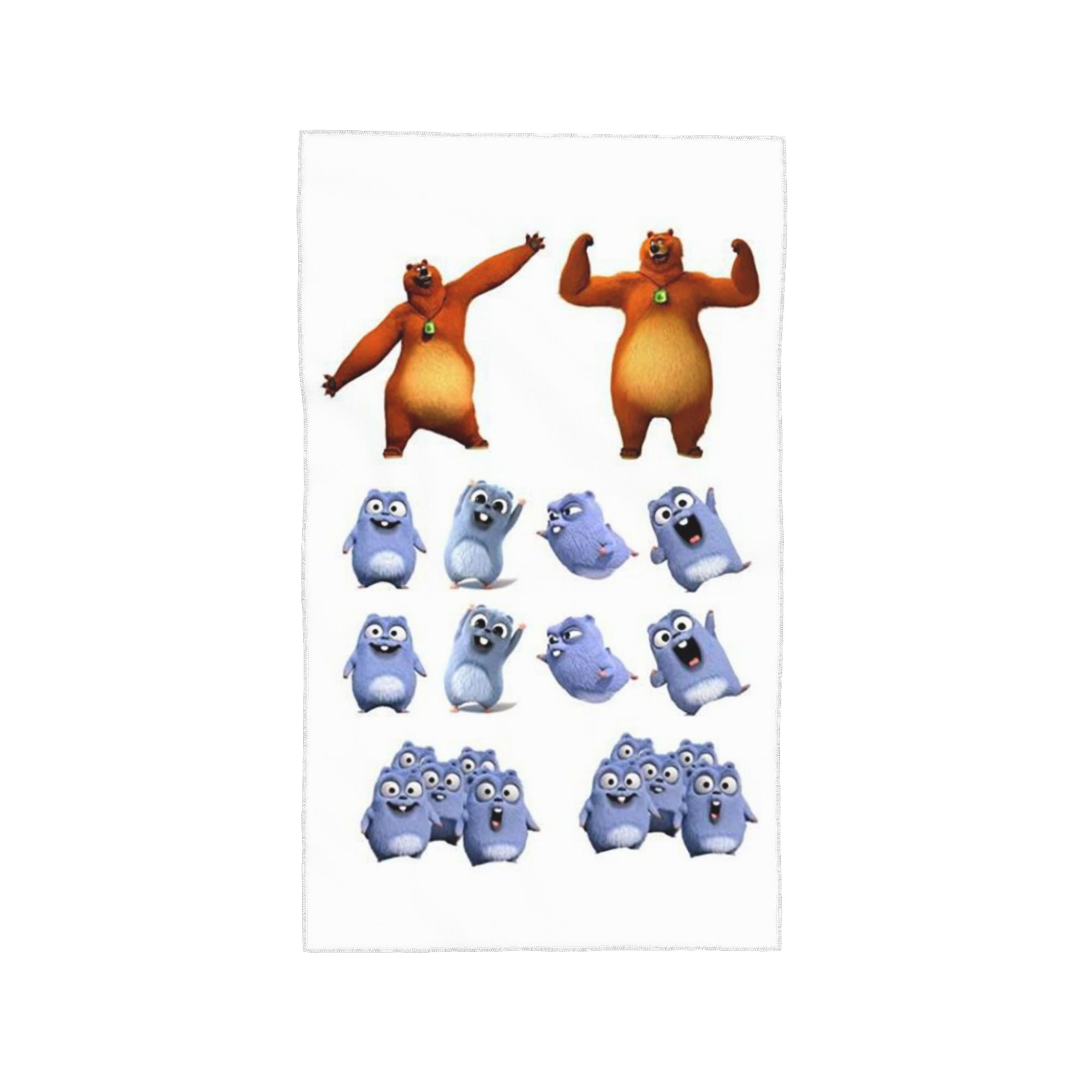 

Animation Grizzy and the Lemmings Cartoon Anime Soft Face Towel Quick Dry Pool Bath Cotton Towels Absorbent W30*H60(CM)