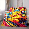 1pc Pikachu Energy Soft & Warm Flannel Blanket, Multi-Purpose Throw Blanket for Couch, Sofa, Office, Bed, Camping, Travel 137