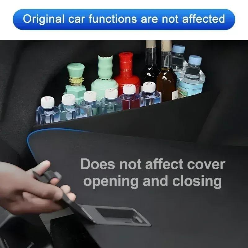 For XPeng P7i ~2024 MK1 E28a Car Trunk Storage Partition Multifunction Storage Box Thicken Trunk Side Partition Auto Parts