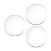 3 Pieces Mirror Centerpieces for Table Decorative Trays Round Plate Craft Projects