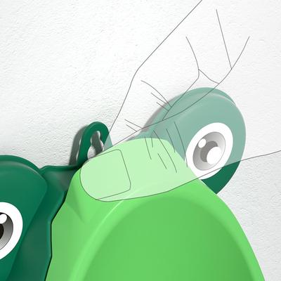 Boys Urinal for Potty Training Frog Shaped Urinal with Funny Aiming Target Interactive Detachable Toilet for Kids Child Bathroom