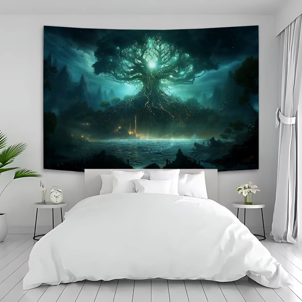 Tree life Yggdrasil Hippie Wall Hanging Tapestries for Living Room Home Dorm Decor Art Home Decor