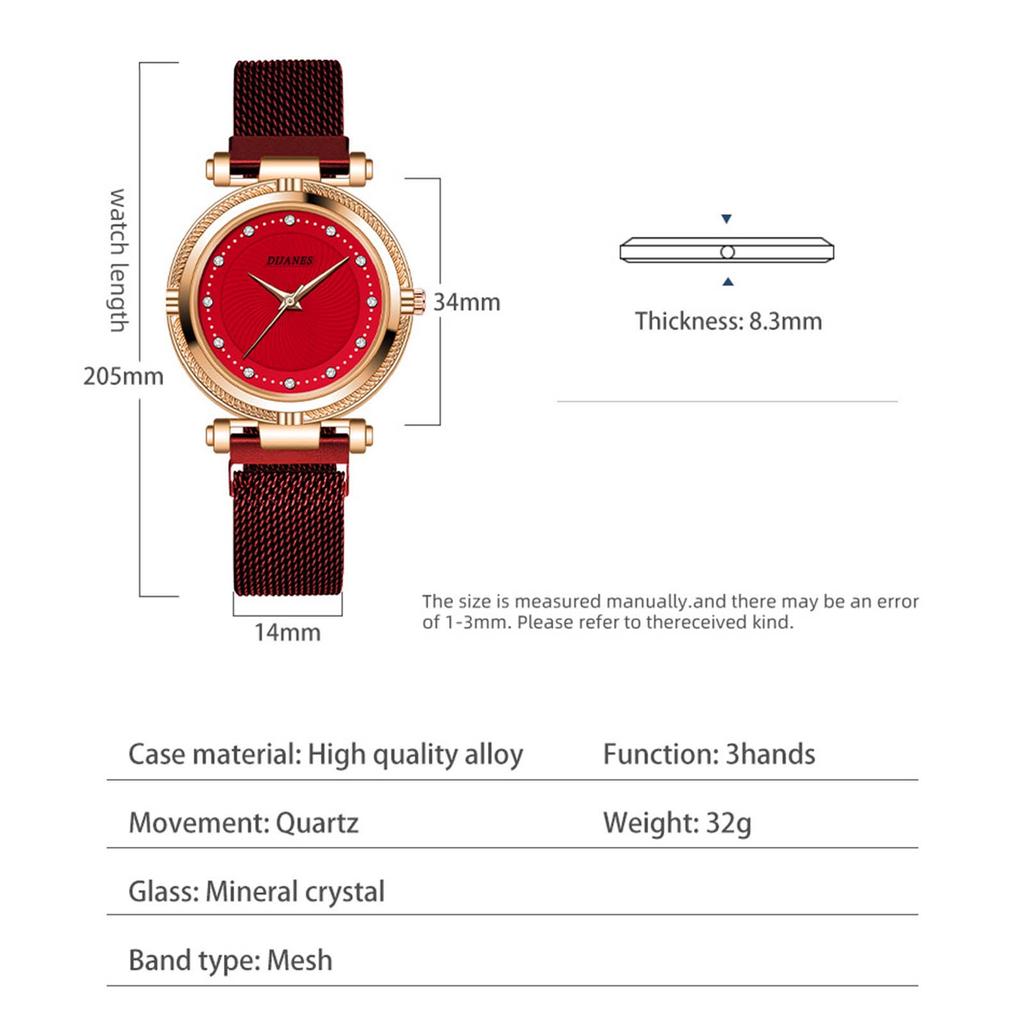 New niche women's watch elegant casual women's watch inlaid with diamond British watch temperament women's watch